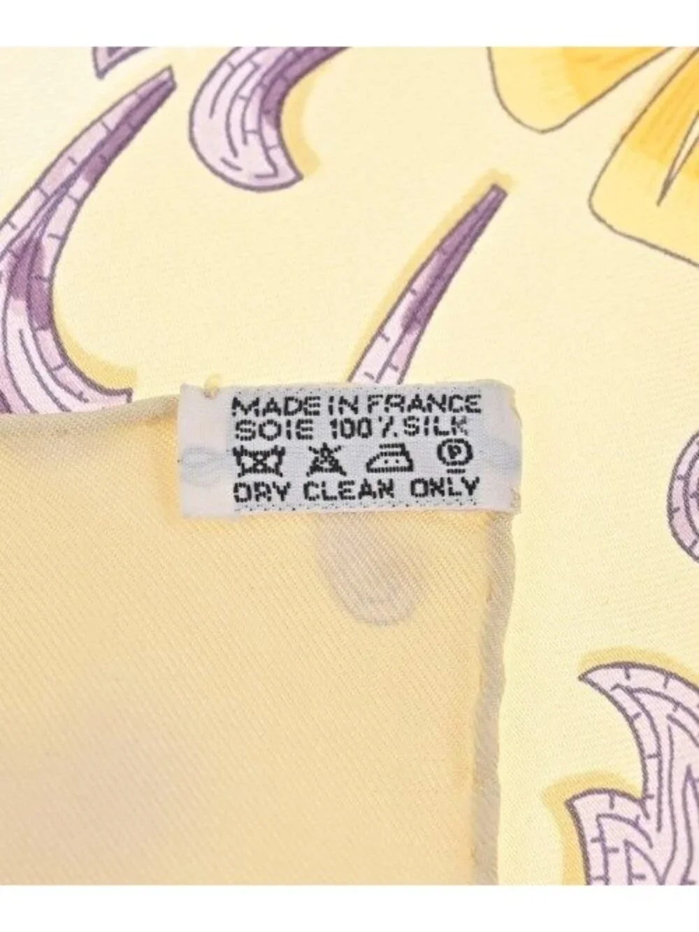 Hermes Bandana Scarf Yellow